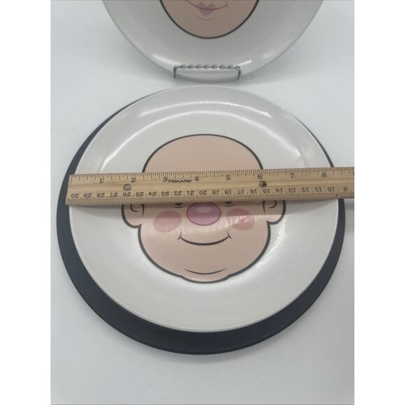 2 Fred Plays with His Food Funny Face Plate Woolly Willy Girl Boy Plate - Picture 2 of 4